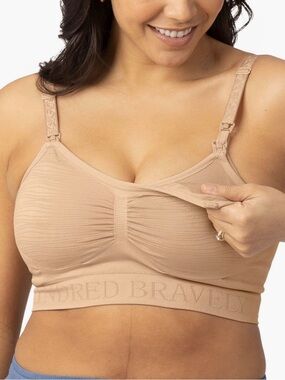 2PACK Kindred Bravely Nude/Black Seamless Nursing Bras